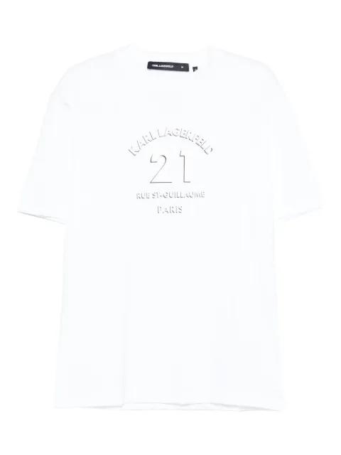 logo cotton T-shirt by KARL LAGERFELD