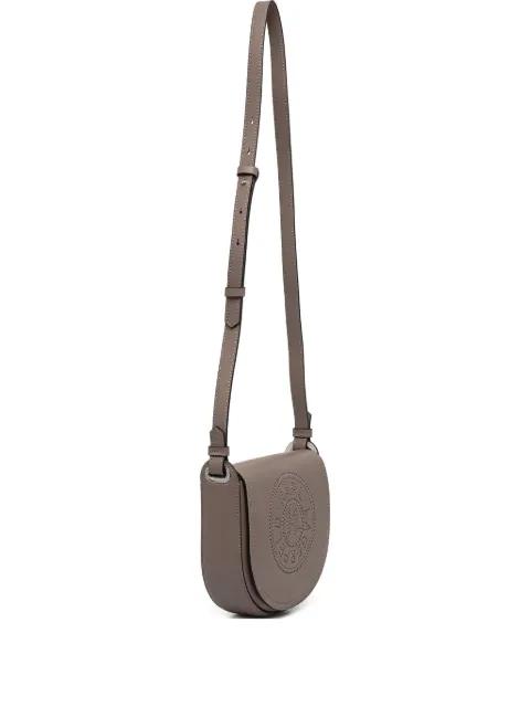 logo-cut half-moon bag by KARL LAGERFELD