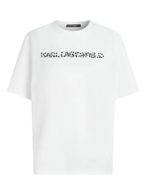logo-detail T-shirt by KARL LAGERFELD
