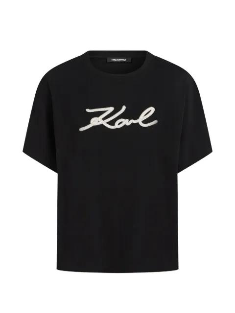 logo-detail T-shirt by KARL LAGERFELD