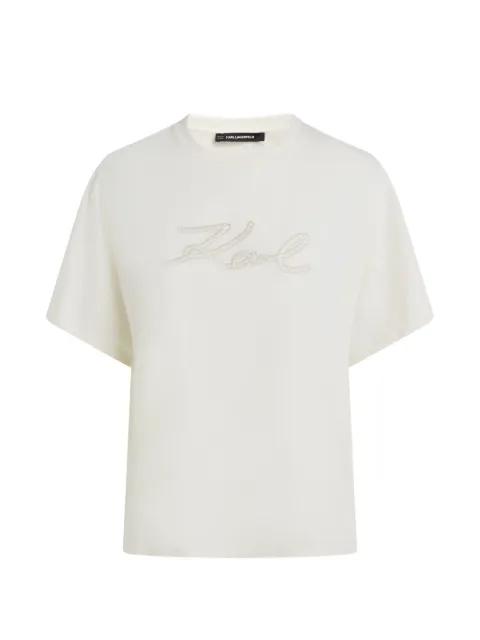 logo-detail T-shirt by KARL LAGERFELD