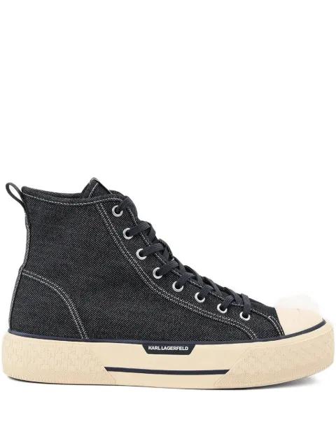 logo-detail denim sneakers by KARL LAGERFELD