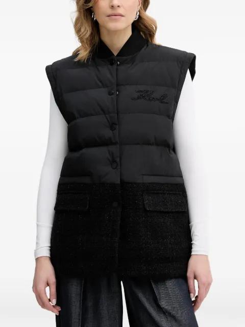 logo-detail panelled jacket by KARL LAGERFELD