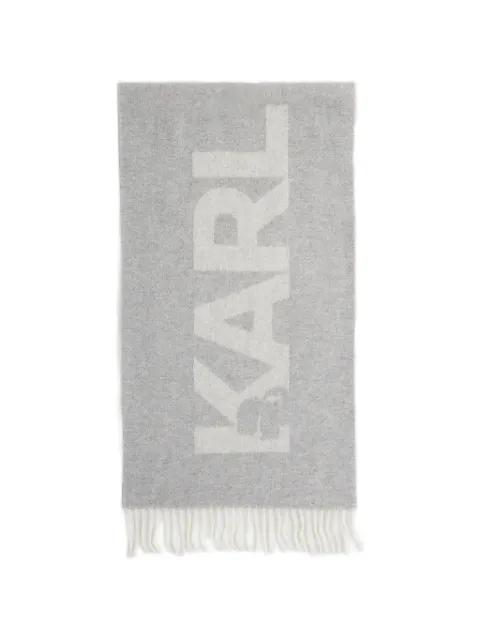 logo-detail scarf by KARL LAGERFELD