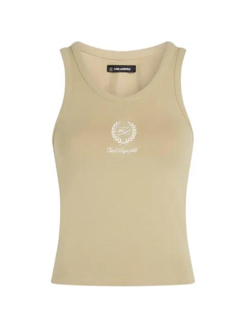 logo-detail tank top by KARL LAGERFELD
