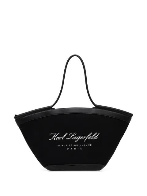logo-detail tote bag by KARL LAGERFELD