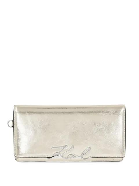 logo-detail wallet by KARL LAGERFELD