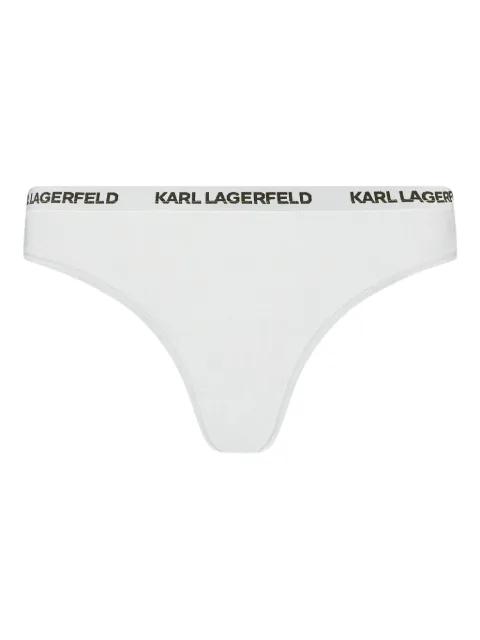 logo-detailing thong by KARL LAGERFELD