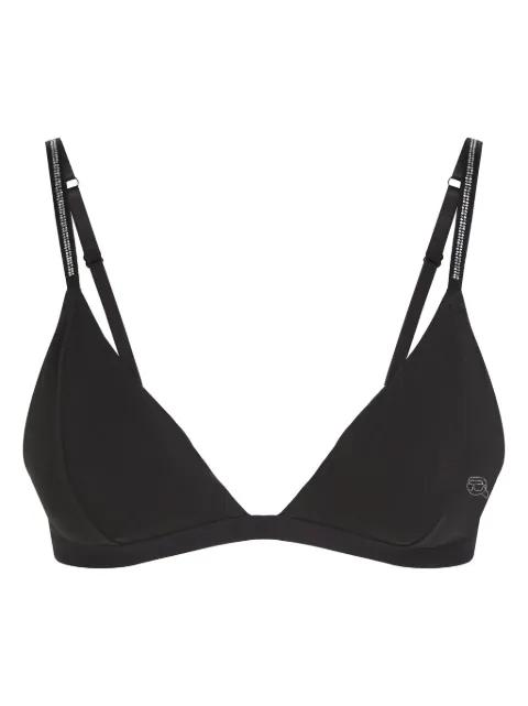 logo-detailing triangle bra by KARL LAGERFELD