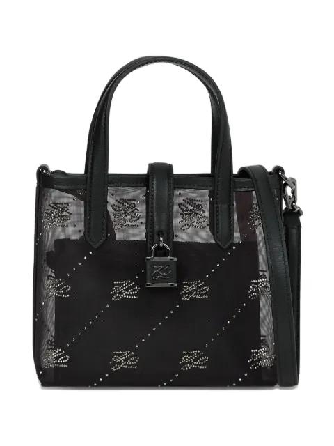 logo-embellished tote bag by KARL LAGERFELD