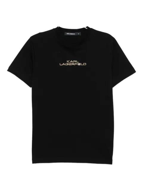 logo-embossed T-shirt by KARL LAGERFELD