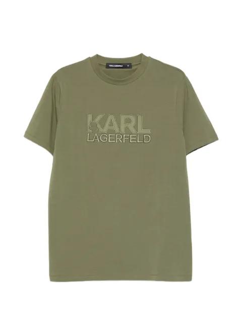 logo-embroidered T-shirt by KARL LAGERFELD