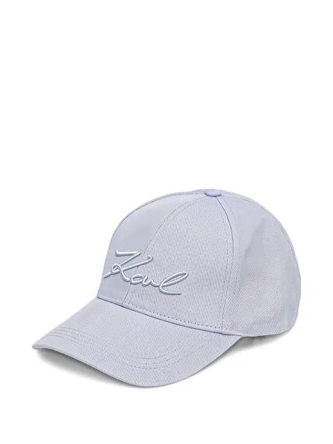 logo-embroidered baseball cap by KARL LAGERFELD