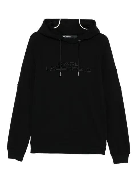 logo-embroidered hoodie by KARL LAGERFELD