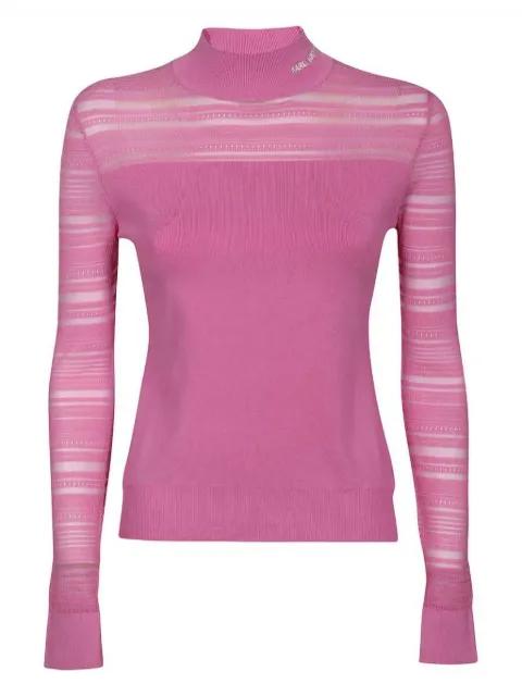 logo-embroidered jumper by KARL LAGERFELD
