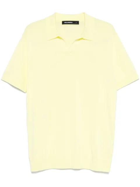 logo-embroidered polo shirt by KARL LAGERFELD