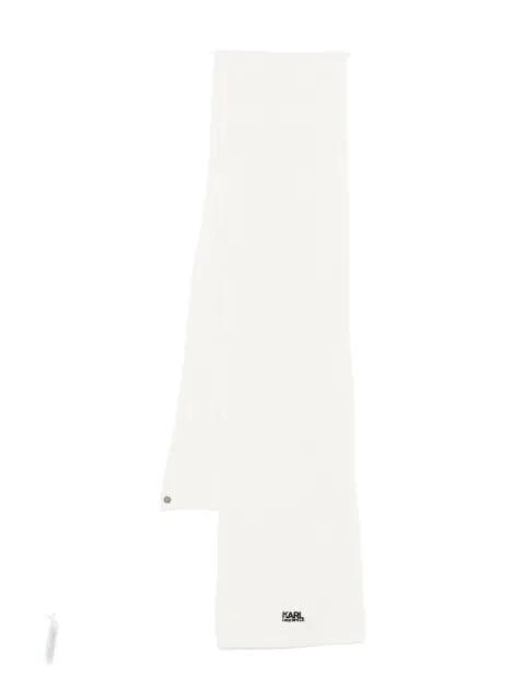 logo-embroidered scarf by KARL LAGERFELD