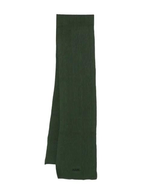 logo-embroidered scarf by KARL LAGERFELD