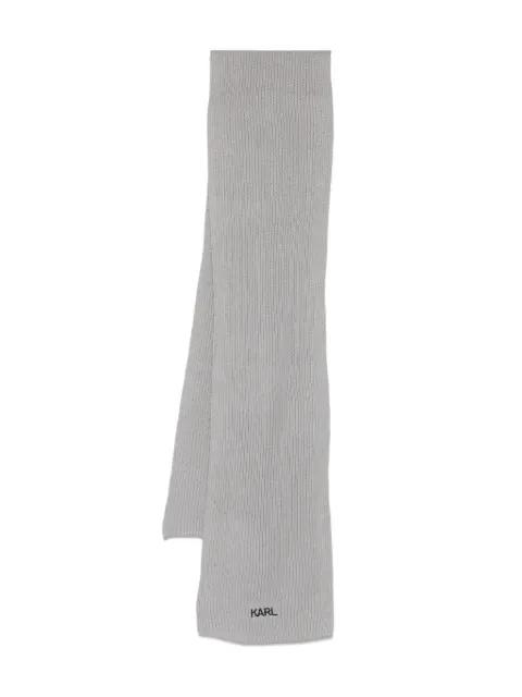 logo-embroidered scarf by KARL LAGERFELD