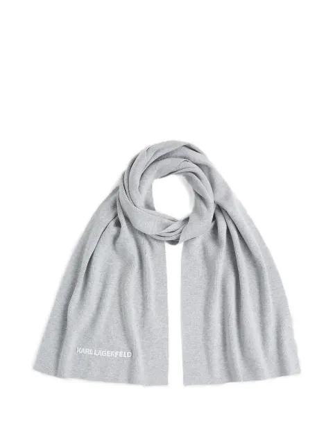 logo-embroidered scarf by KARL LAGERFELD