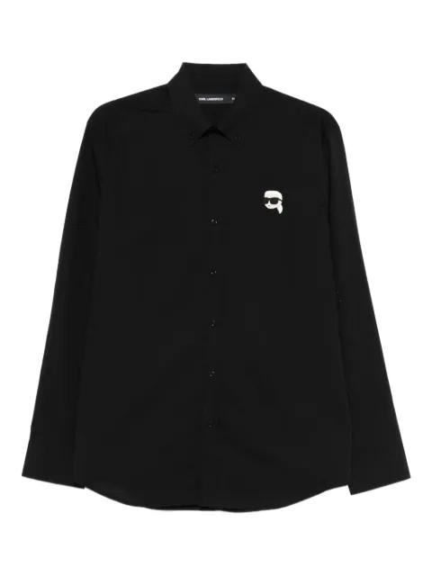 logo-embroidered shirt by KARL LAGERFELD