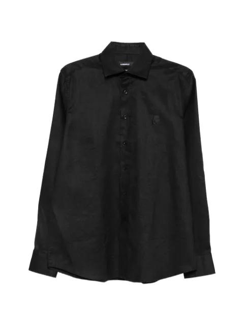 logo-embroidered shirt by KARL LAGERFELD