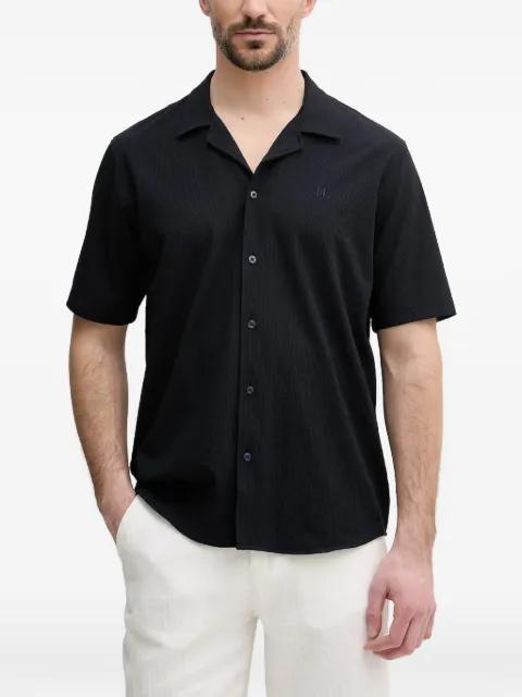 logo-embroidered short-sleeve shirt by KARL LAGERFELD