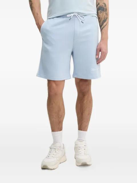 logo-embroidered side-striped shorts by KARL LAGERFELD