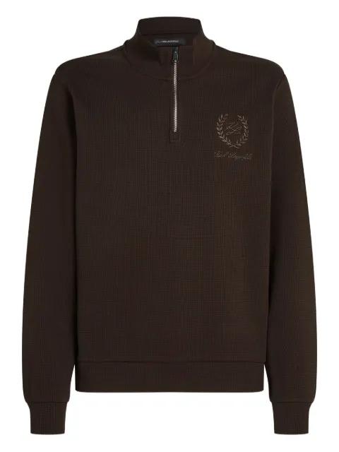 logo-embroidered sweater by KARL LAGERFELD