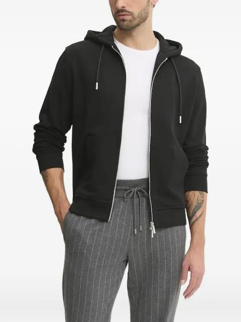 logo-embroidered zip-up hoodie by KARL LAGERFELD