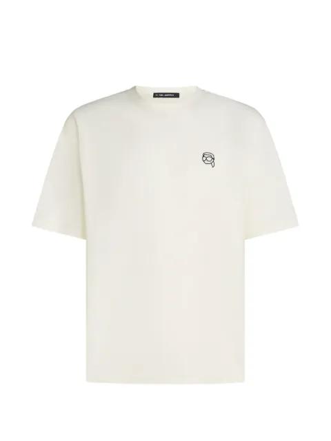 logo-embroidery T-shirt by KARL LAGERFELD