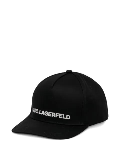 logo-lettering curved-peak cap by KARL LAGERFELD