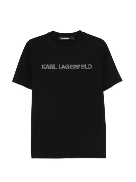 logo-motif T-shirt by KARL LAGERFELD