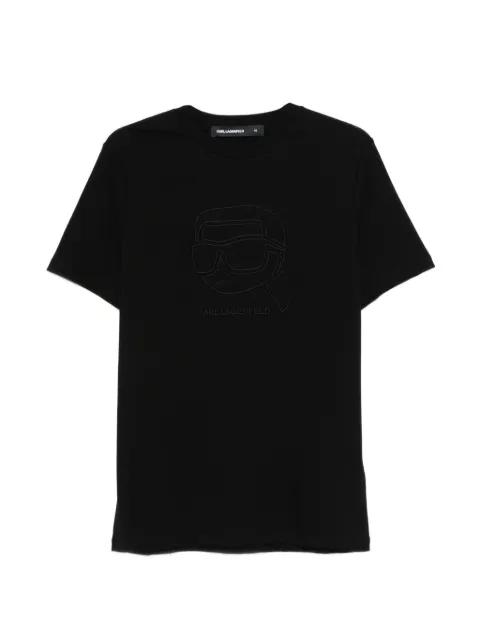 logo-motif T-shirt by KARL LAGERFELD
