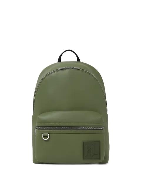 logo-patch backpack by KARL LAGERFELD