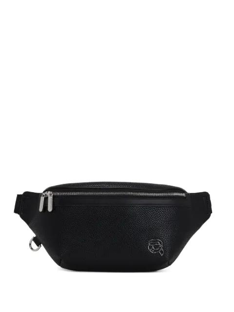 logo-patch belt bag by KARL LAGERFELD