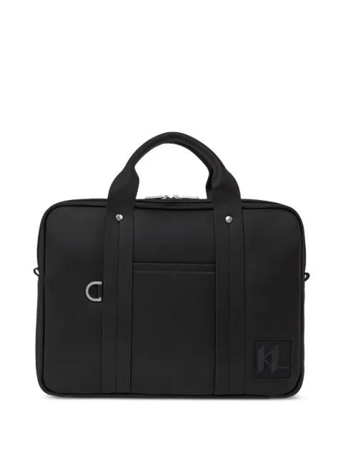 logo-patch briefcase by KARL LAGERFELD