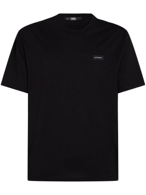 logo-patch cotton T-shirt by KARL LAGERFELD
