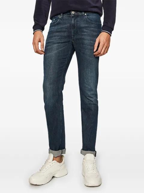 logo patch jeans by KARL LAGERFELD