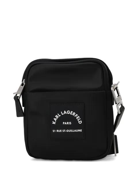logo-patch messenger bag by KARL LAGERFELD