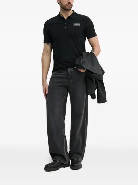 logo-patch polo shirt by KARL LAGERFELD