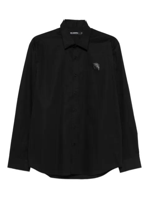 logo-patch shirt by KARL LAGERFELD