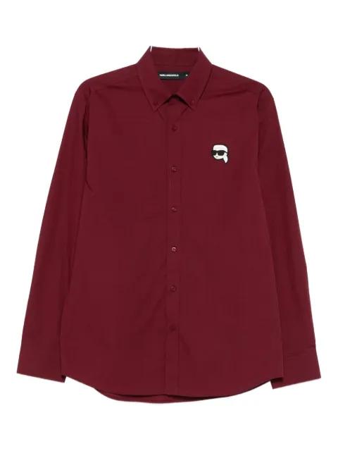 logo-patch shirt by KARL LAGERFELD