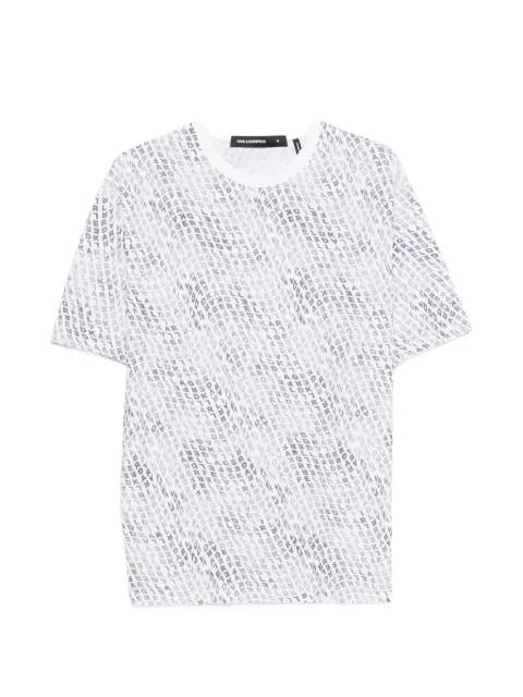 logo-pattern T-shirt by KARL LAGERFELD