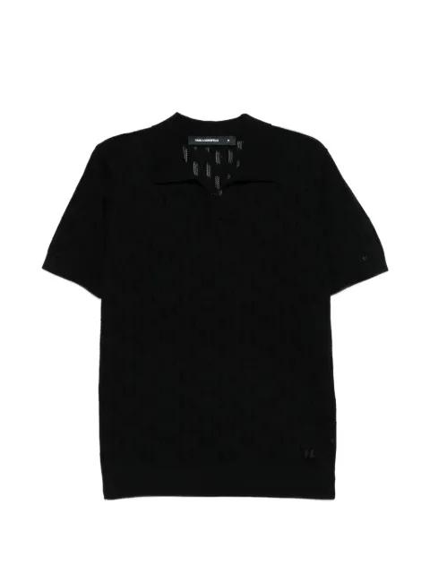 logo pattern polo shirt by KARL LAGERFELD