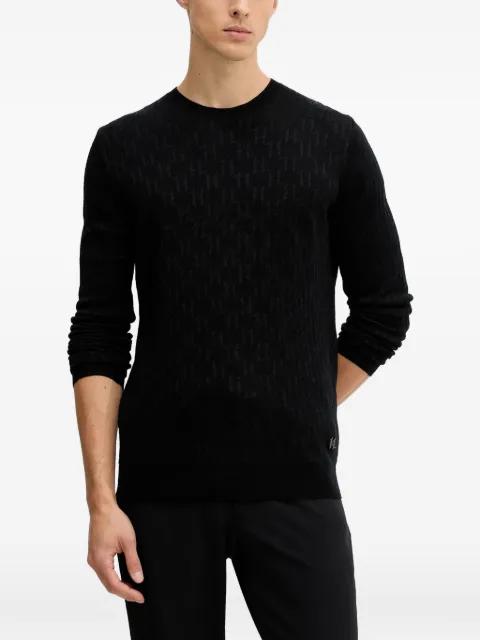 logo-pattern sweater by KARL LAGERFELD