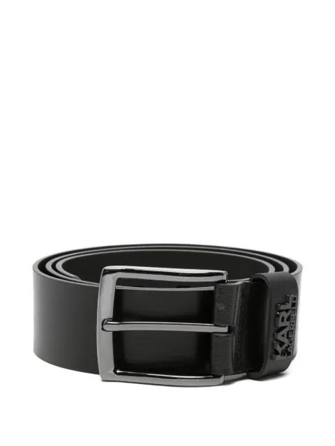 logo-plaque buckle belt by KARL LAGERFELD