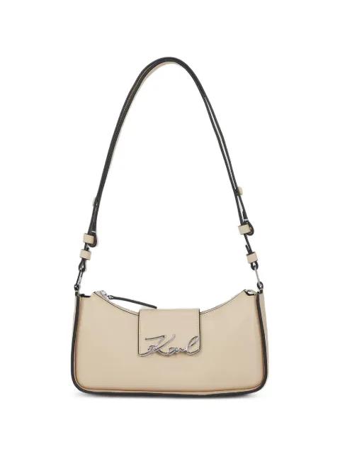 logo-plaque shoulder bag by KARL LAGERFELD