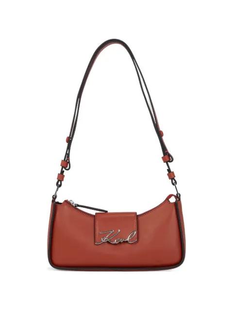 logo-plaque shoulder bag by KARL LAGERFELD