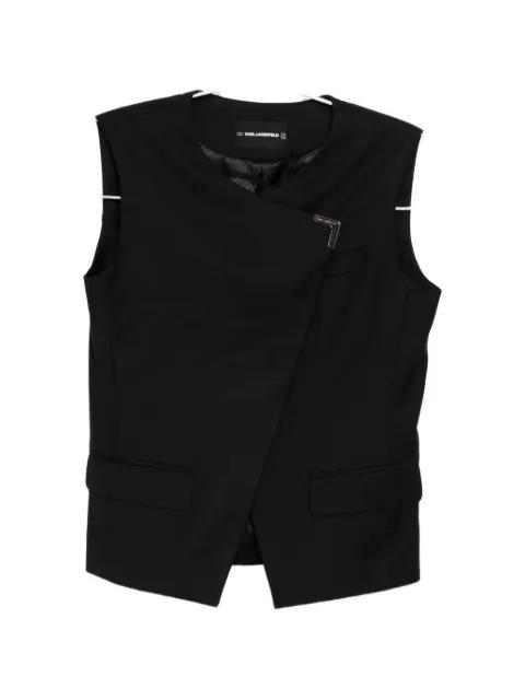 logo-plaque waistcoat by KARL LAGERFELD